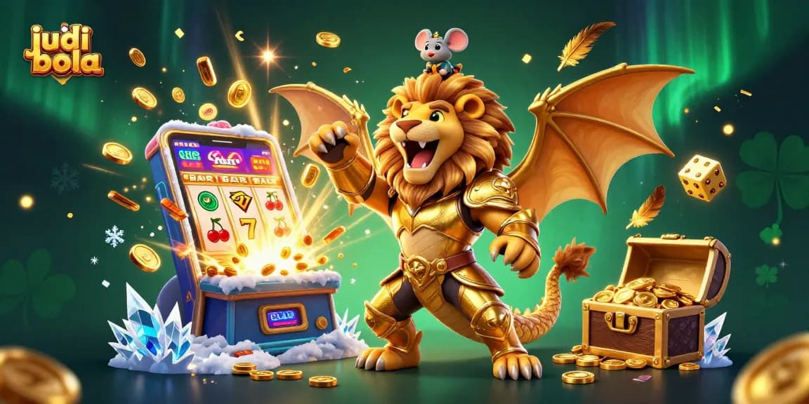 Experience judi bola online excitement with a roaring chimera, jackpot slot machine, and colorful casino games!