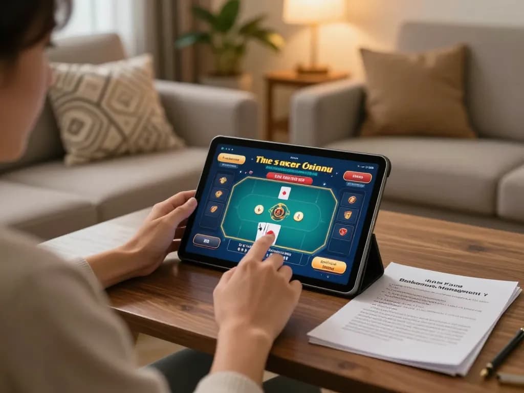 Engaging in strategic gameplay while Vào LUCK8 online casino from the comfort of home.