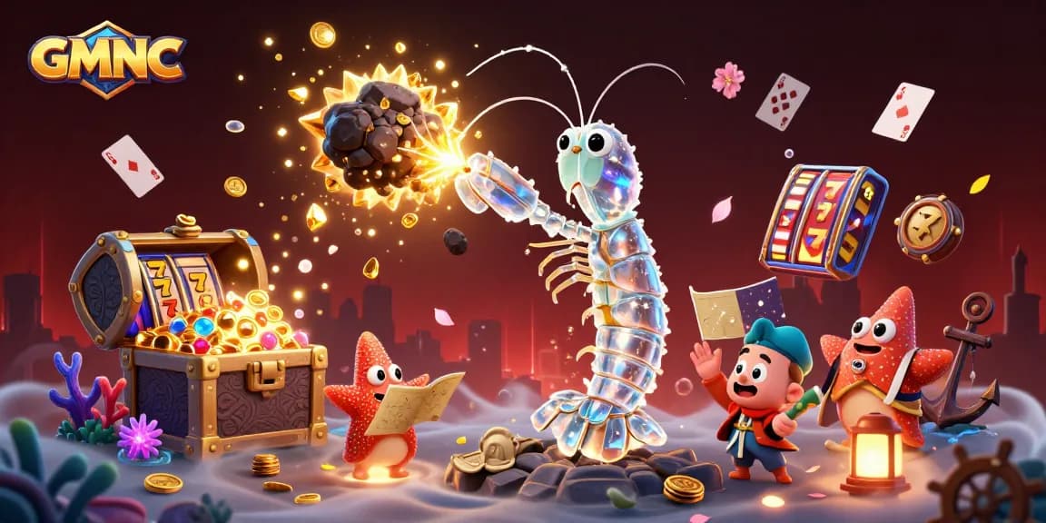 Experience GMNC with dynamic slot games, vibrant treasure, and dazzling animated characters.