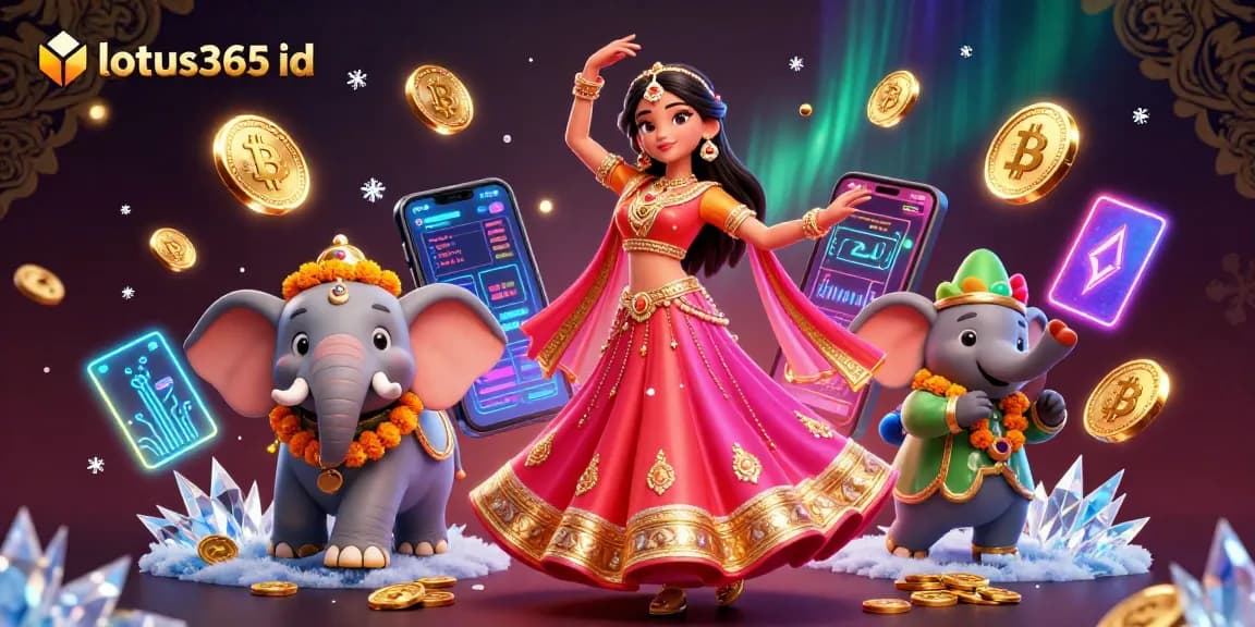 Engage in thrilling gaming with lotus365 id featuring vibrant characters and crypto elements
