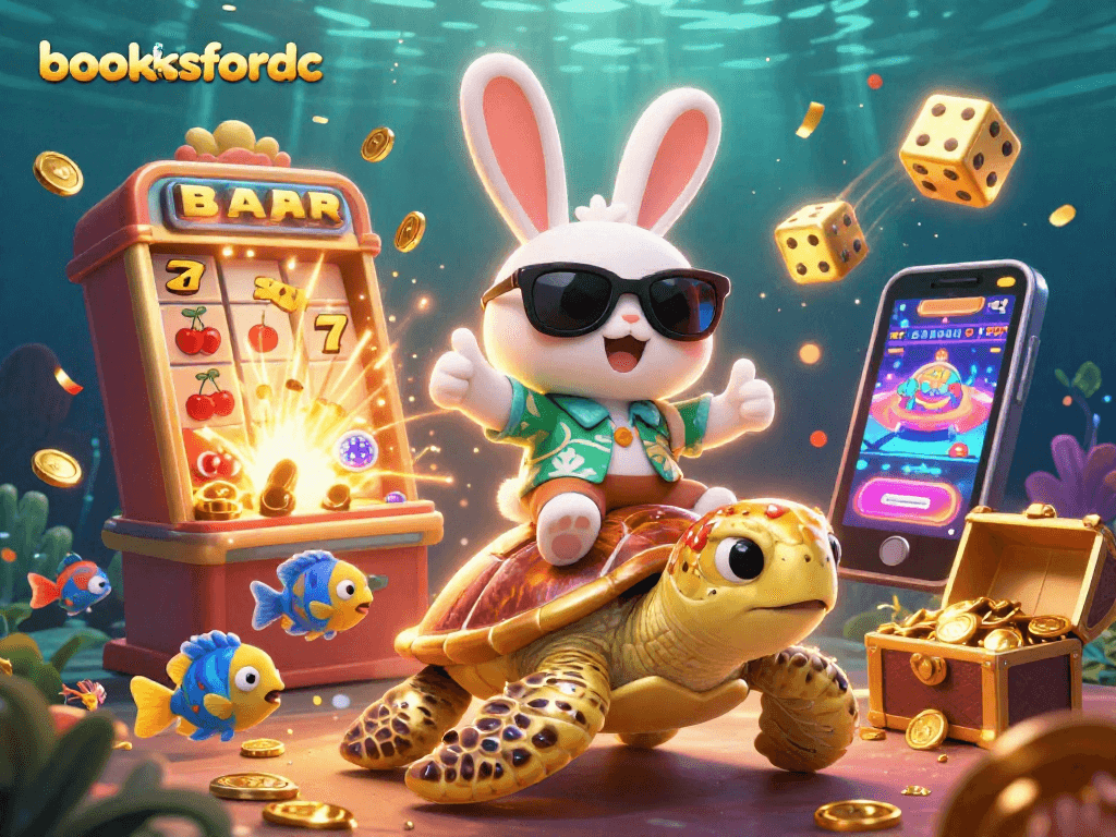 Spin and win at booksfordc with a vibrant scene of luck and adventure in the casino world.