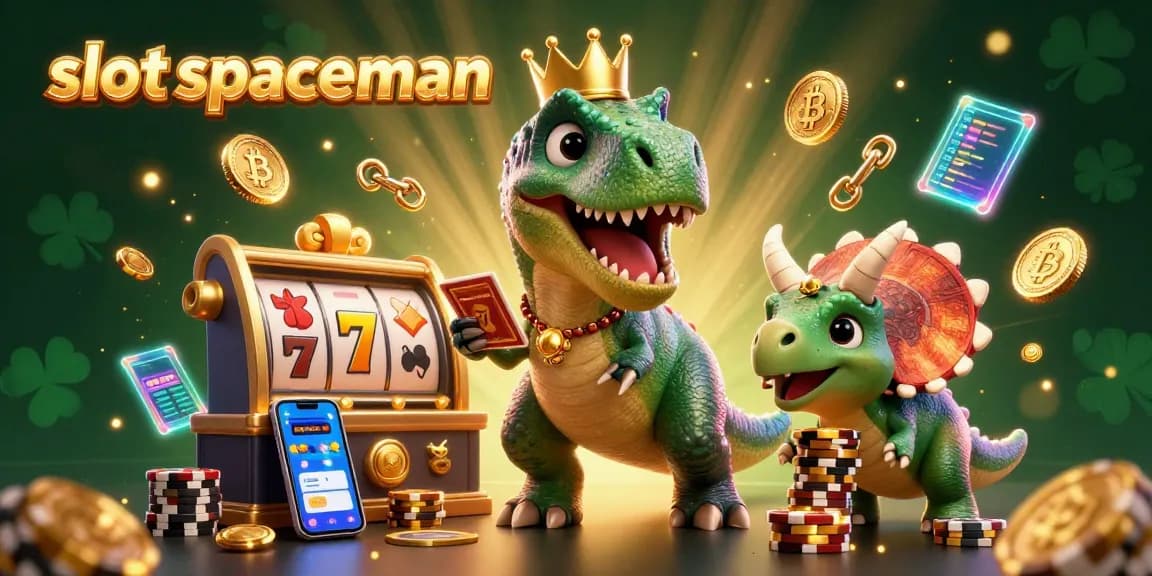 Experience the excitement of slot spaceman with vibrant characters and crypto elements in an engaging slot scene.