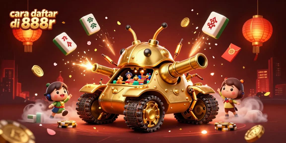 Experience cara daftar di 888r with an immersive casino adventure featuring an animated beetle tank.