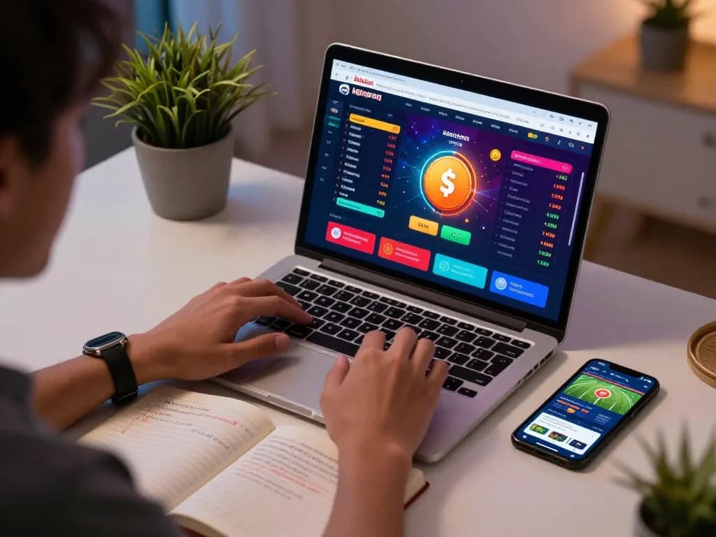 Keluaran togel hongkong singapore ditampilkan di layar laptop selama sesi taruhan online.