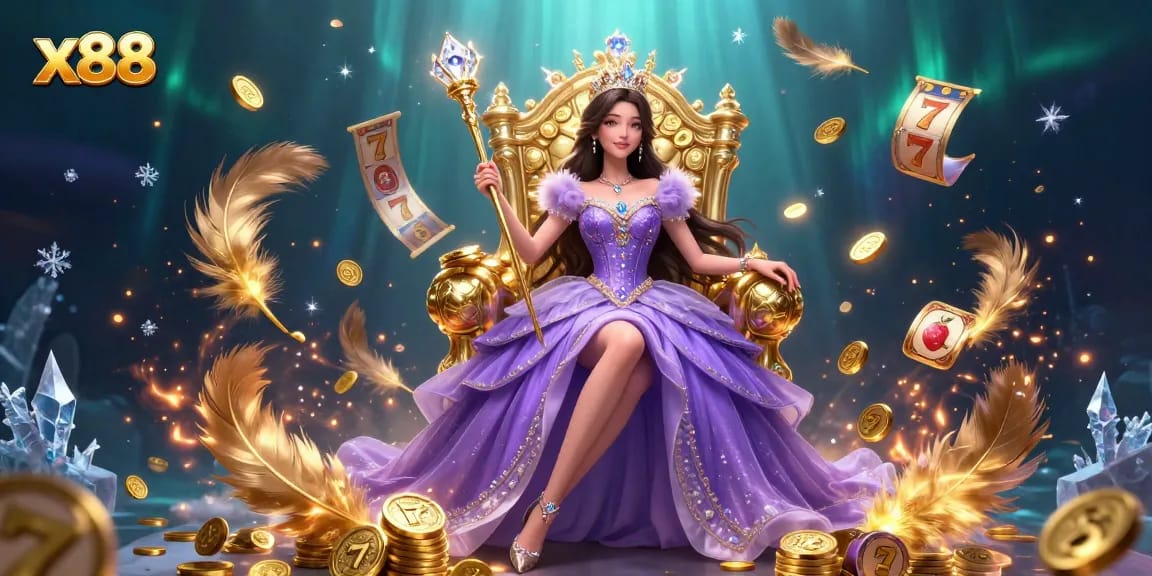 x88 immersive online casino experience with a glamorous royal theme and dazzling game elements