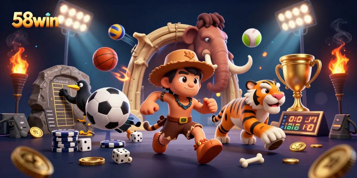 Engage with 58win's unique gambling experience featuring lively characters and dynamic gaming elements.