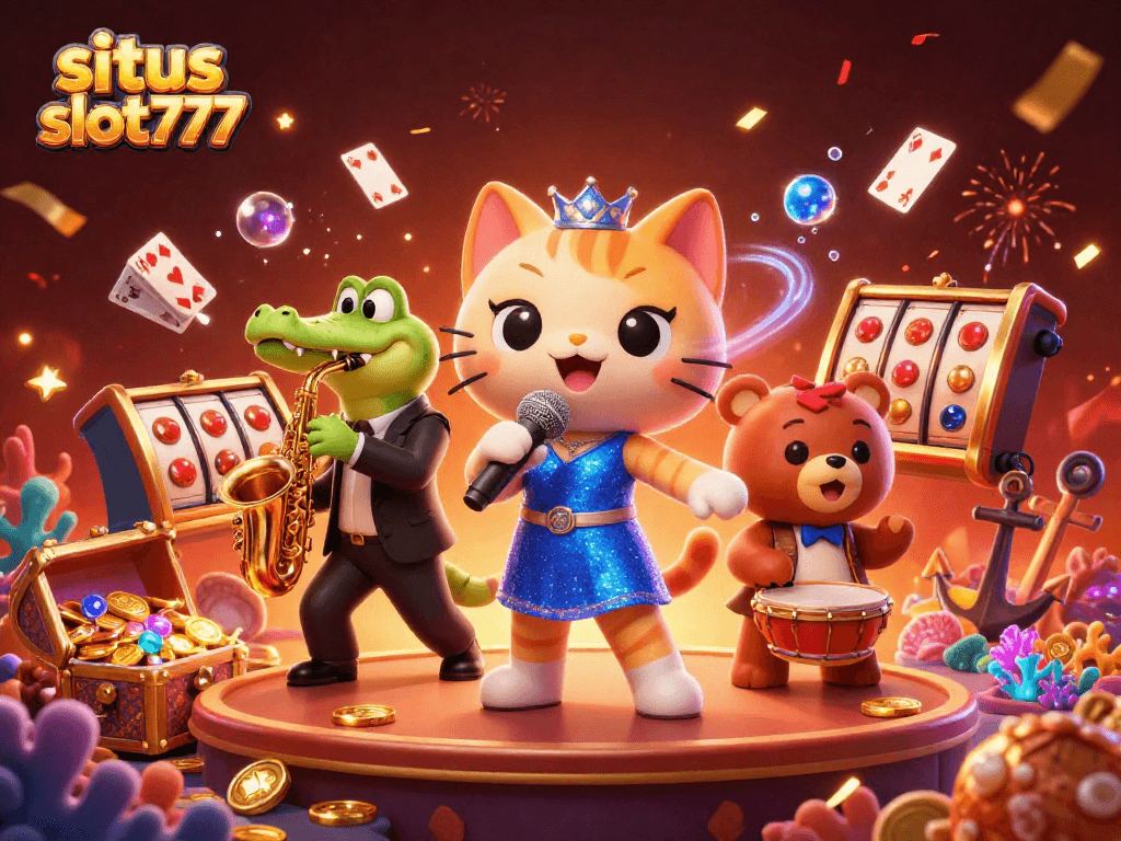 Sspin big wins at situs slot777 with exciting slot reels and vibrant winning elements.