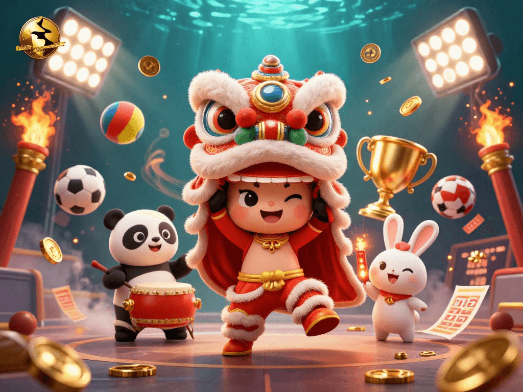 Toto Macau predictions showcase vibrant celebration with characters and dynamic gaming elements.