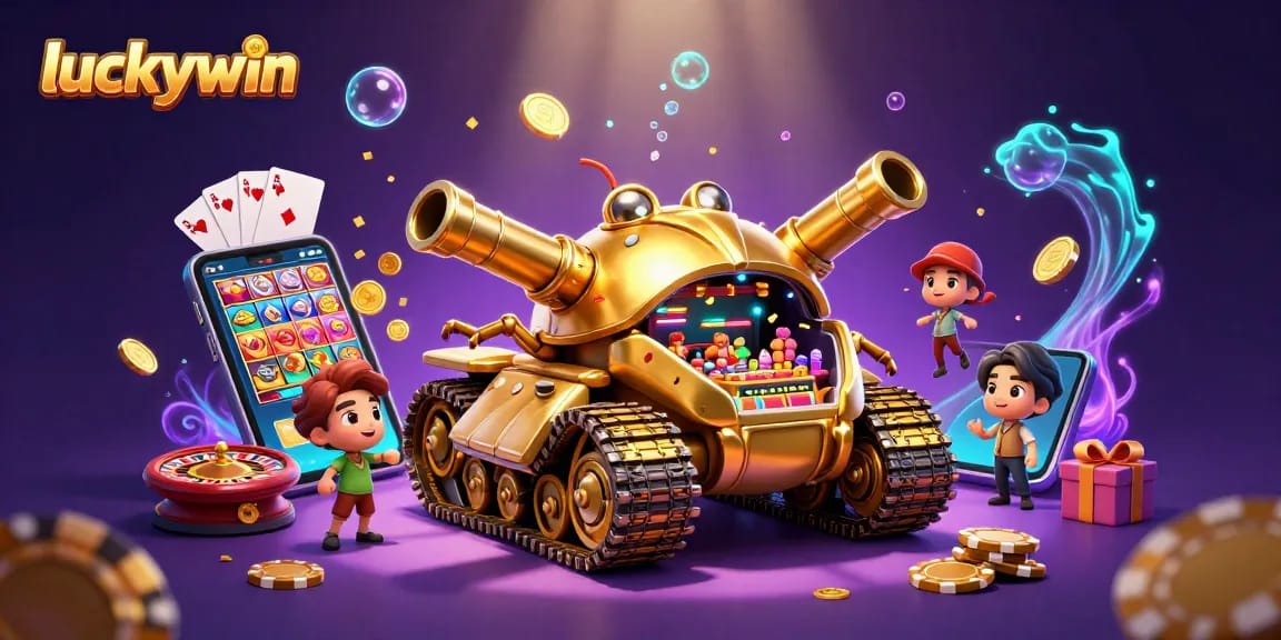 Experience thrilling gaming action at luckywin with immersive 3D casino illustrations and bonus offers.