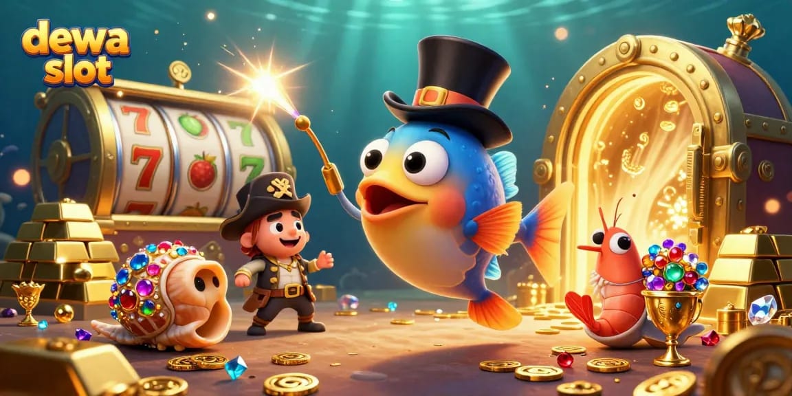 Dive into the excitement of dewa slot with captivating treasures and themed characters in an underwater adventure.