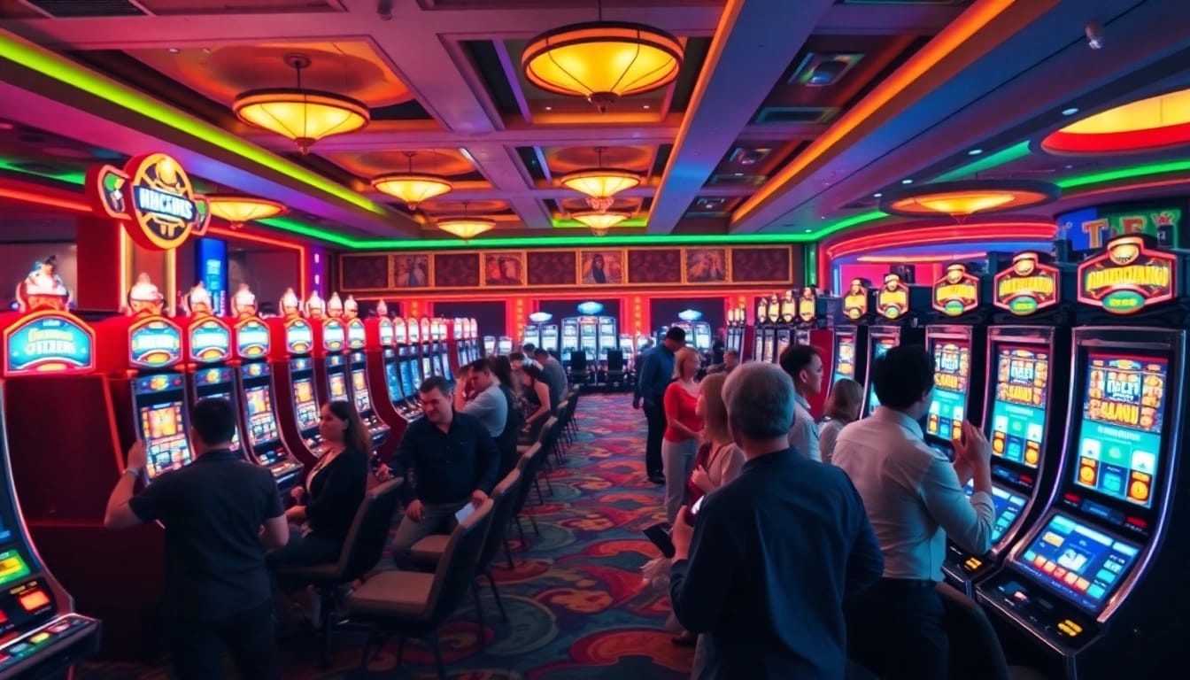Experience the excitement of as38 slot server luar in a vibrant casino gaming room.
