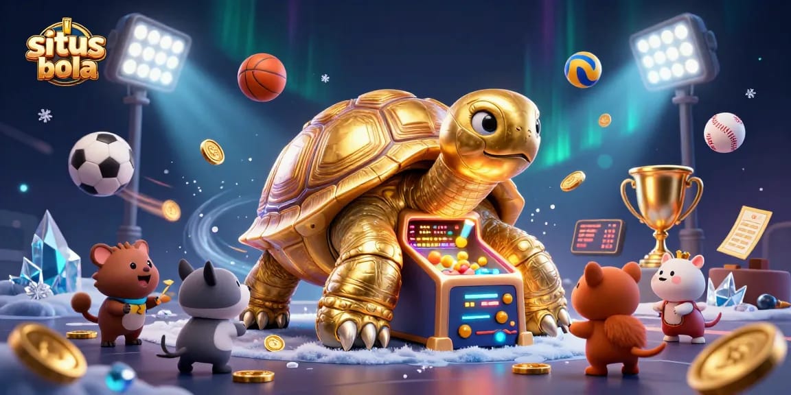 Experience thrilling sports betting action at situs bola with a colorful, vibrant playing scene.