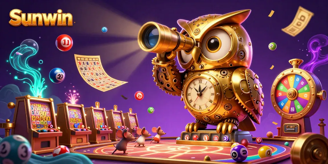 Experience thrilling gameplay at Sunwin with a vibrant casino scene featuring engaging characters and games.