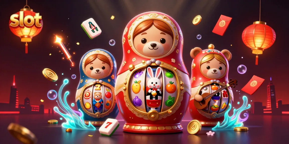 Slot online dengan karakter kartun menarik dan elemen kasino memukau menggambarkan keseruan permainan.