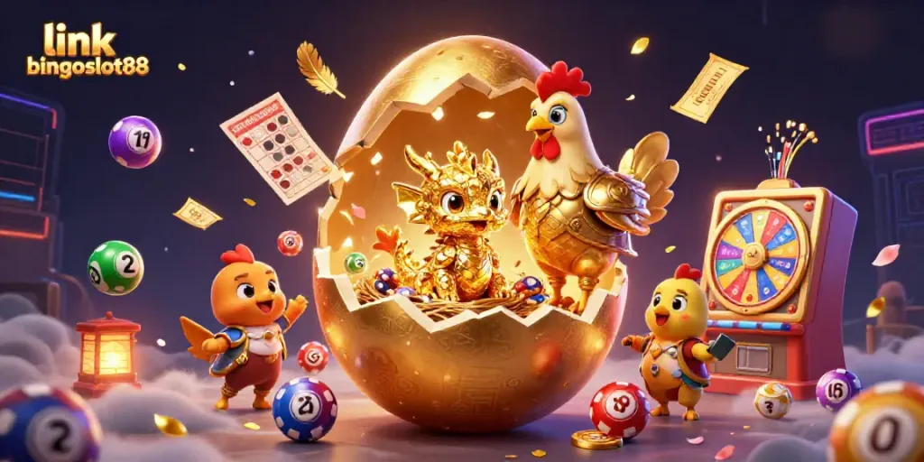 Bermain di link bingoslot88 sambil menikmati ilustrasi kasino yang kaya warna dan detail.
