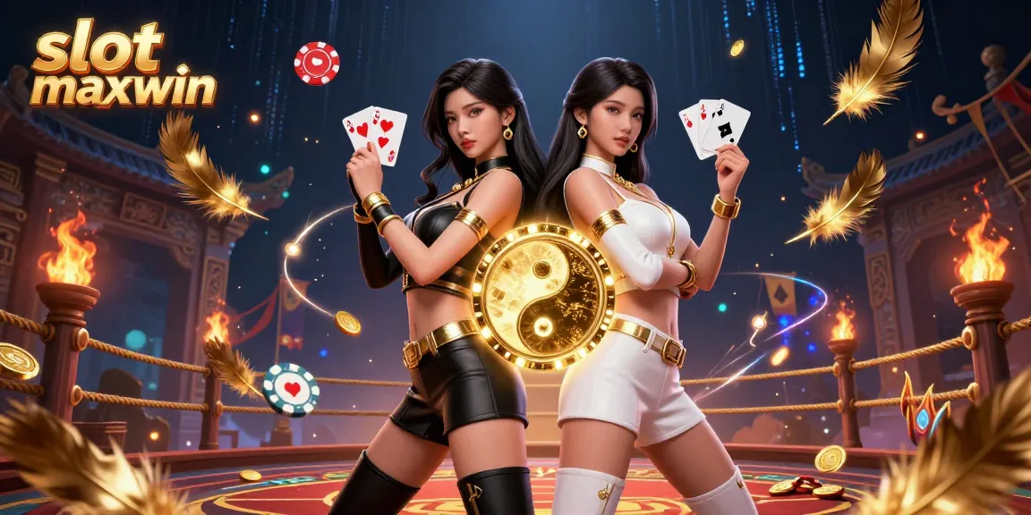 Rasakan kemenangan mendebarkan dengan slot maxwin yang menampilkan dua wanita Asia yang menakjubkan, elemen kasino yang cerah, dan permainan yang menarik.