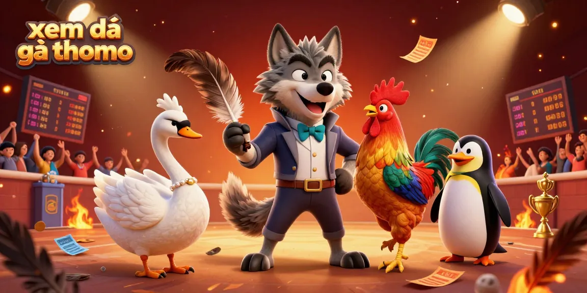 Xem đá gà thomo live with detail in a dynamic cockfighting scene, showcasing vibrant characters and action.