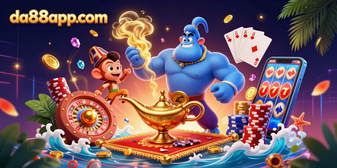 Experience thrilling action with da88appcom's vibrant casino scene filled with characters and dynamic gaming elements.