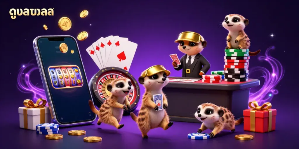 Experience thrilling sports action as you zoom into ดูบอลสด in a vibrant online casino atmosphere.