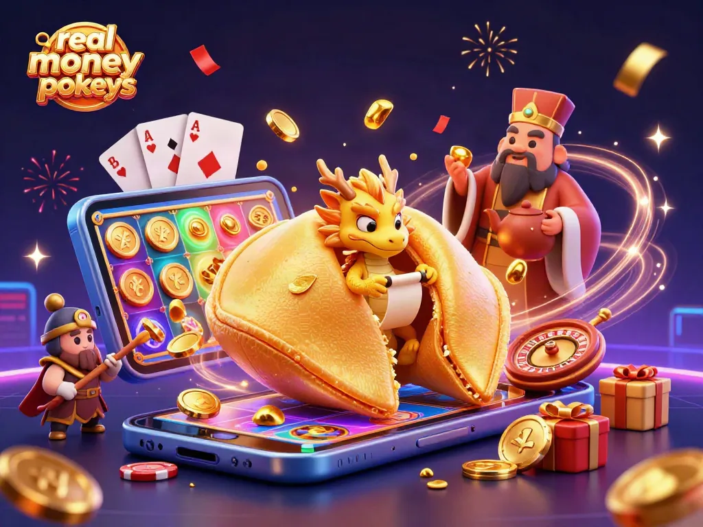 Engage with real money online pokies through cheerful casino-themed characters and dynamic gaming elements.