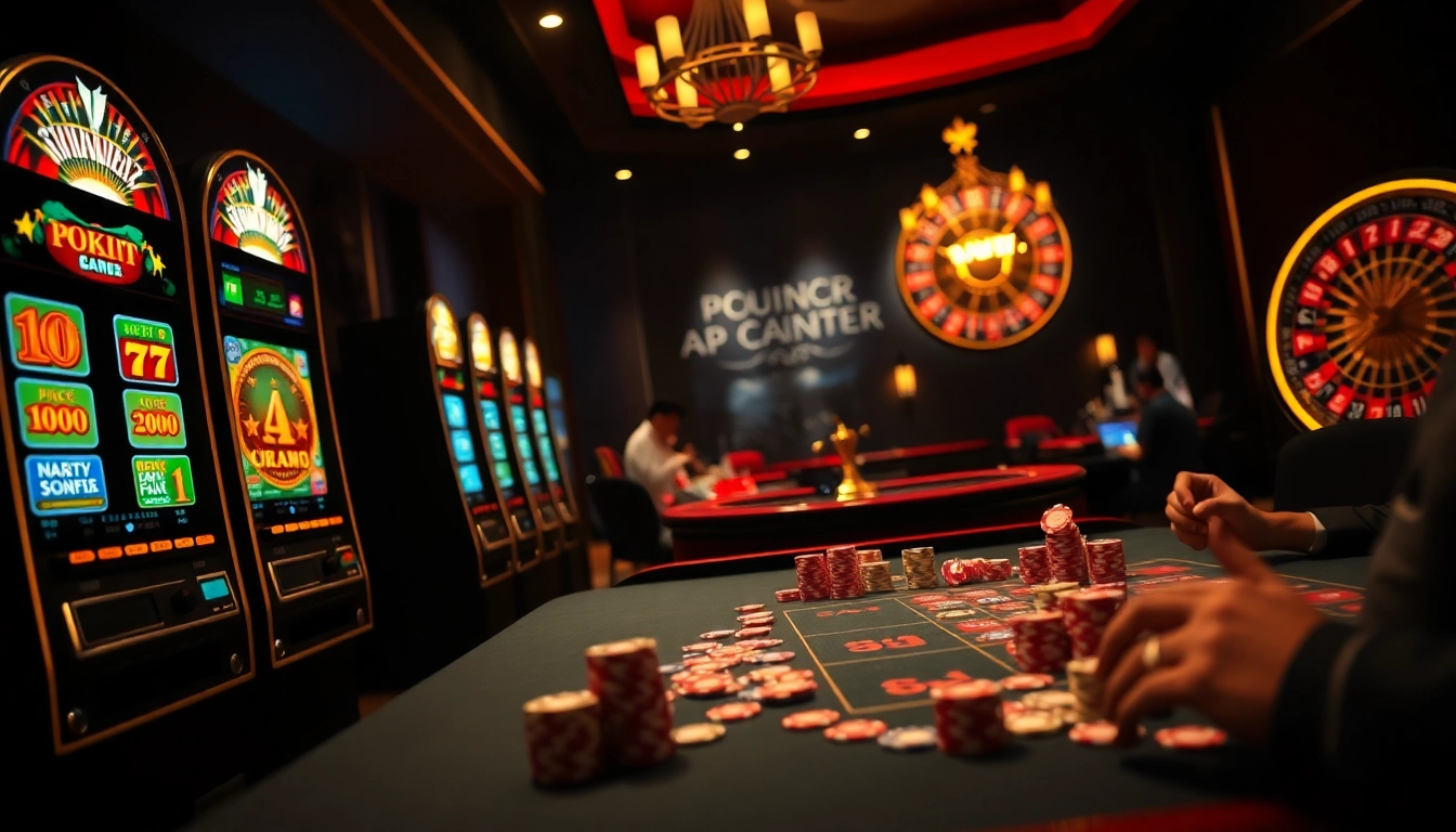 Experience the thrill of slot gacor hari ini with vibrant slot machines and lively casino atmosphere.