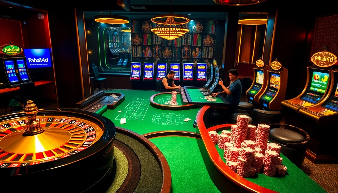 Pahala4D betting slip beside a roulette wheel, capturing casino excitement.