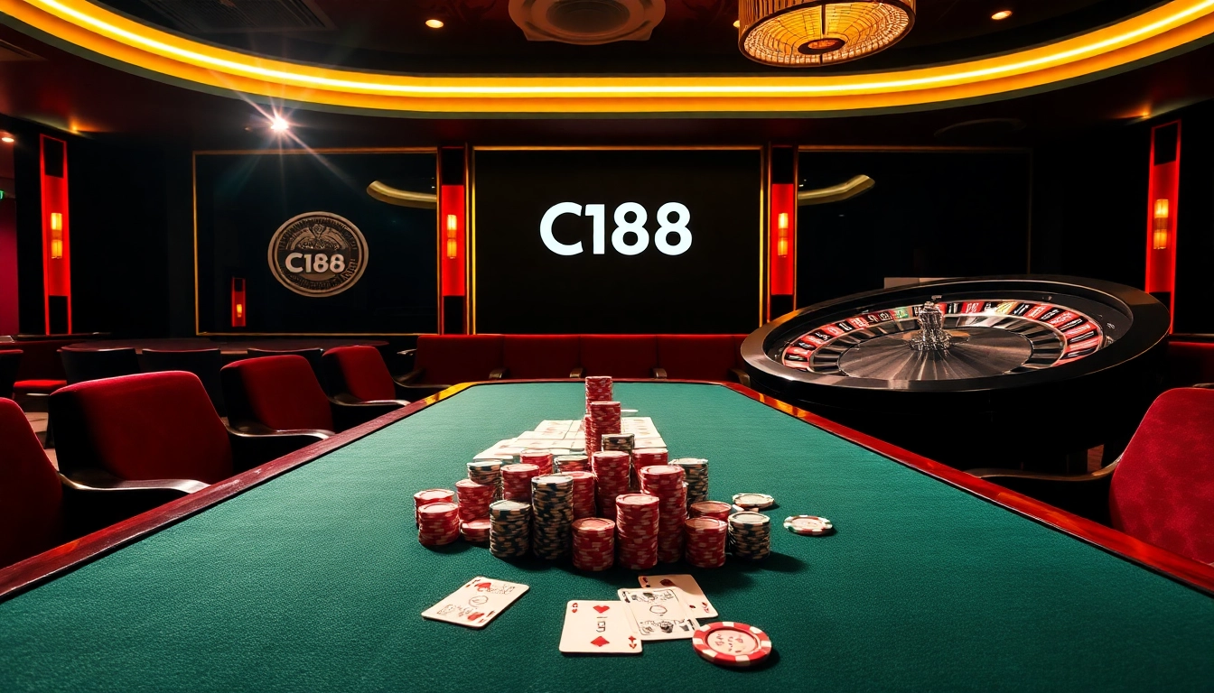 Experience the luxury of C168 casino gaming with poker and roulette excitement.